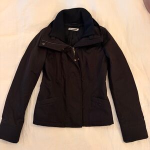 Jil Sander Black Jacket with Zip Closure, size 36
